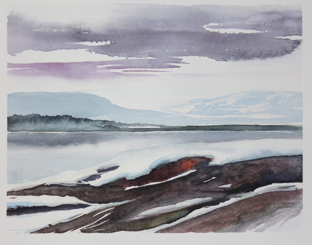 Fjäll snösmältningen