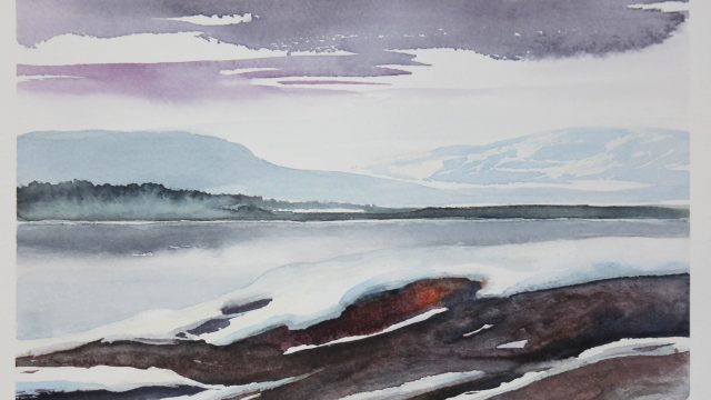 Fjäll i snösmältningen